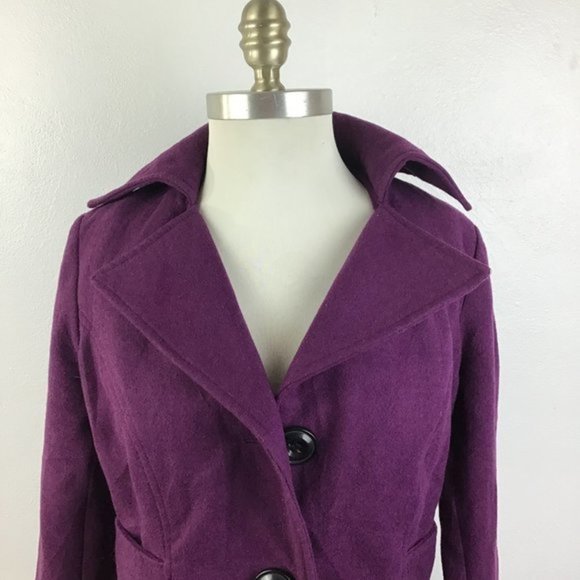 Centigrade Outerwear Pea Coat Purple Size XSmall - Picture 4 of 11